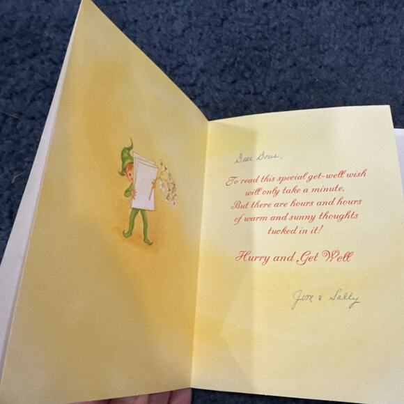 Vintage lot of 7 used get well cards - Picture 11 of 12